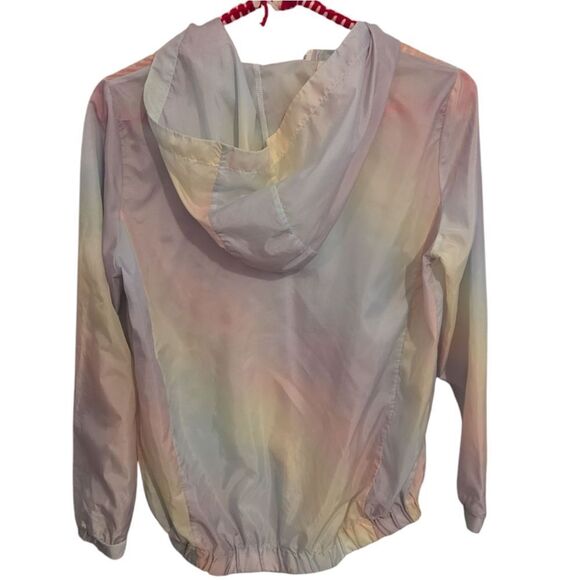 Adidas Kids Pastel Rainbow Hooded Jacket XL - Picture 3 of 8